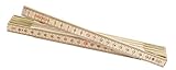 Kippen 1163A - Doppiometro Rigido Pieghevole con Stecche in Legno di Acero