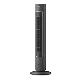 Philips ventilatore a torre Serie 5000, auto-rotante, 105 cm, telecomando, timer, 3 velocità, 3 modalità, 40W, flusso d aria potente ma silenzioso, adatto all aromaterapia, grigio scuro (CX5535/11)