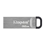 Kingston DataTraveler Kyson Drive Flash USB3.2 32 GB, con Elegante Guscio in Metallo senza Cappuccio Protettivo
