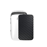 Vaxson 2-Pack Pellicola Protettiva Posteriore, compatibile con BlackBerry Curve 8520/9300, Back Film Protector Skin Cover [ Non Vetro Temperato ] - Fibra di Carbonio Nera
