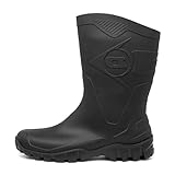Dunlop Protective Footwear Dunlop Dee, Stivali di Gomma da Lavoro Unisex-Adulto, Nero (Black), 44 EU