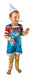 Ciao Pinocchio burattino costume travestimento bambino originale (Taglia 3-4 anni)