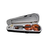 AMIUHOUN Violino 4/4, strumenti musicali per adulti e bambini, violino con custodia rigida, arco, ideale per principianti, durevole, facile da installare