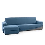 SOFASKINS® copridivano chaise longue super elasticizzato, copridivano braccio sinistro corto, design esclusivo, copridivano resistente, dimensioni compatibili divano (210-340 cm), Colore Cielo blu