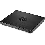 HP Unità Esterna DVDRW, Riproduzione e Masterizzatore, Velocità 24X CD e 8X DVD, Compatibile Windows, Connessione USB, Dimensioni 144 x 137.5 x 14 mm, Peso 0.2 KG, Portatile, Veloce, Nero