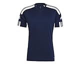 adidas Squadra 21 Short Sleeve Jersey T-shirt, Team Navy Blue/White, XXL Uomo