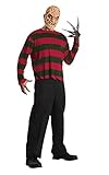 Rubie s 888434 - Costume ufficiale Nightmare on Elm Street, Freddy Krueger, da uomo, taglia XL