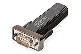 DIGITUS Adattatore da USB a seriale - Convertitore RS232 - USB 2.0 Tipo A a DSUB 9M - Chipset FTDI - Cavo di prolunga da 80 cm