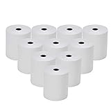 10 rotoli di carta termica, 57 mm x 12 mm x 26 m, rotoli di carta termica, rotoli di carta di ricambio, rotoli di carta