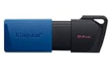 Kingston DataTraveler Exodia M PenDrive USB 3.2 Gen 1 DTXM/64GB - con cappuccio removibile (Nero + Blu)