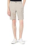 Marchio Amazon - MERAKI Cotton Slim Fit Cargo-Pantaloncini Uomo, Beige (Sand), 40, Label: 40