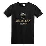 CUTLERY SUIT The Macallan EST 1824 The Malt Scotch WhiskyMen s Cotton Shirt Black XXL
