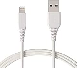 Amazon Basics-Cavo compatibile da USB A a Lightning - Certificato Apple MFi - Bianco, 1,8 m