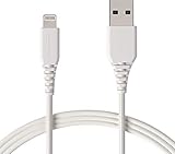 Amazon Basics-Cavo compatibile da USB A a Lightning - Certificato Apple MFi - Bianco, 1,8 m, Confezione da 12