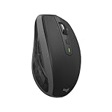 Logitech MX Anywhere 2S Mouse, Multidispositivo, Bluetooth o 2.4 GHz Wireless con Ricevitore USB Unifying, 4000 DPI su Ogni Superficie, 7 Pulsanti, Ricaricabile, PC/Mac/Laptop/iPadOS, Nero