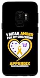 Custodia per Galaxy S9 Indosso ambra per la consapevolezza del cancro dell"appendice della mia ragazza