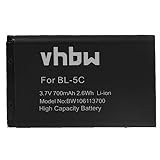 vhbw batteria compatibile con NGM Boris, Clio, Dandy, Joy, Maxx, Oscar, Oscar Flip, Oscar V2, Play smartphone cellulare (700mAh, 3,7V, Li-Ion)