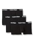 Calvin Klein Boxer Brief 3pk, Uomo, Black W. Black Wb, M
