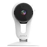 ANTELA Telecamera Wi-Fi Interno 1080P, Videocamera Fissa di Sicurezza Domestica Compatibile con Alexa,Telecamera IP per Bambini con Sensore Rilevamento Movimento, Audio Bidirezionale,Visione Notturna