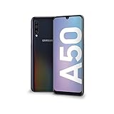 Samsung Galaxy A50 Smartphone, Display 6.4" Super AMOLED, 128 GB Espandibili, RAM 4 GB, Batteria 4000 mAh, 4G, Dual Sim, Android 9 Pie, [Versione Italiana], Black