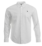 Abercrombie & Fitch Camicia da uomo Oxford, bianco, XL