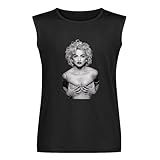 Madonna Sexy Naked Vest Tank T-Shirt Men s Black Unisex Sleeveless Tops Tee XXL
