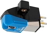 Audio Technica AT-VM95C Dual Moving Magnet Cartridge with Conical Stylus 1/2" Mount includes Mounting Hardware (Black/Blue)
