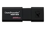 Kingston DataTraveler 100 G3-DT100G3/256GB USB 3.0, PenDrive, 256 GB, 1 Pezzo, Nero