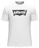 Levi s Levis Graphic Crewneck Tee, T-Shirt Girocollo con Grafica Uomini, Filled BW White+,
