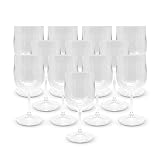 DOJA Barcelona | Bicchieri Plastica Rigida Vino | 300 ml | 12 pz | Bicchiere Vino Plastica | 170,3 x 78 x 3 mm | Bicchieri Vino Policarbonato | Bicchieri Degustazione Vino Plastica Riutilizzabili