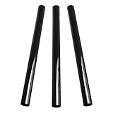 OneGas Confezione da 3 bacchette di prolunga per aspirapolvere, accessori per aspirapolvere, 32 mm, tubo flessibile in plastica, lunghezza fino a 86,4 cm (tubo nero, confezione da 3)