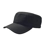 ATLANTIS - Army - Cappellino con Visiera Modello Militare - Adulti/Unisex (Taglia Unica) (Nero)