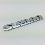 Adesivo per Auto in Metallo 3D per Suzuki, Decalcomanie Cromato Autoadesivo Emblema Logo Lettere del Bagagliaio Auto, Adesivi Decorazione