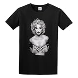 Mens Tshirt Funny Madonna Sexy Naked Cool Retro Designer Funny Tee Shirts for Men Adult Size S