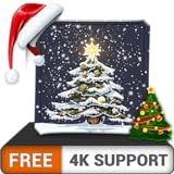 albero di Natale HD gratuito di bellezza - decora la tua stanza con uno splendido scenario sulla tua TV HDR 4K, TV 8K e dispositivi di fuoco come sfondo, decorazione per le vacanze di Natale, tema per