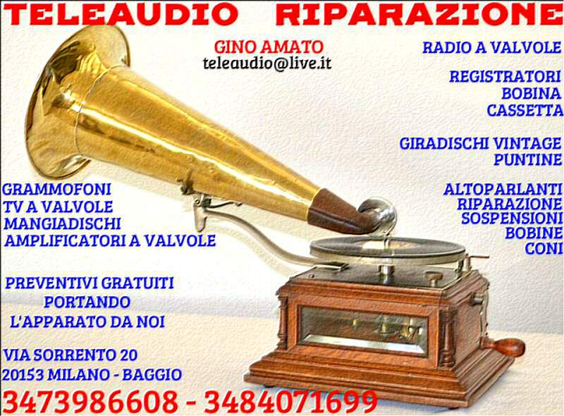 Riparazione Radio d epoca,Grammofoni,Amplificatori